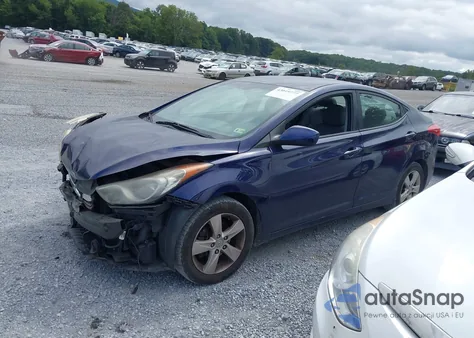 2013 Hyundai Elantra Gls z USA, uszkodzony, nr VIN 5NPDH4AE6DH249391